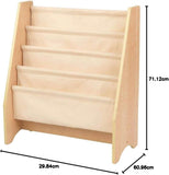 Children's wooden bookshelf