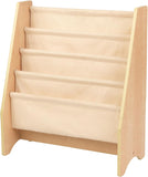Children's wooden bookshelf