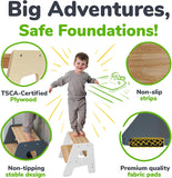 Children's wooden footstool