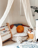 Children's wooden bookshelf